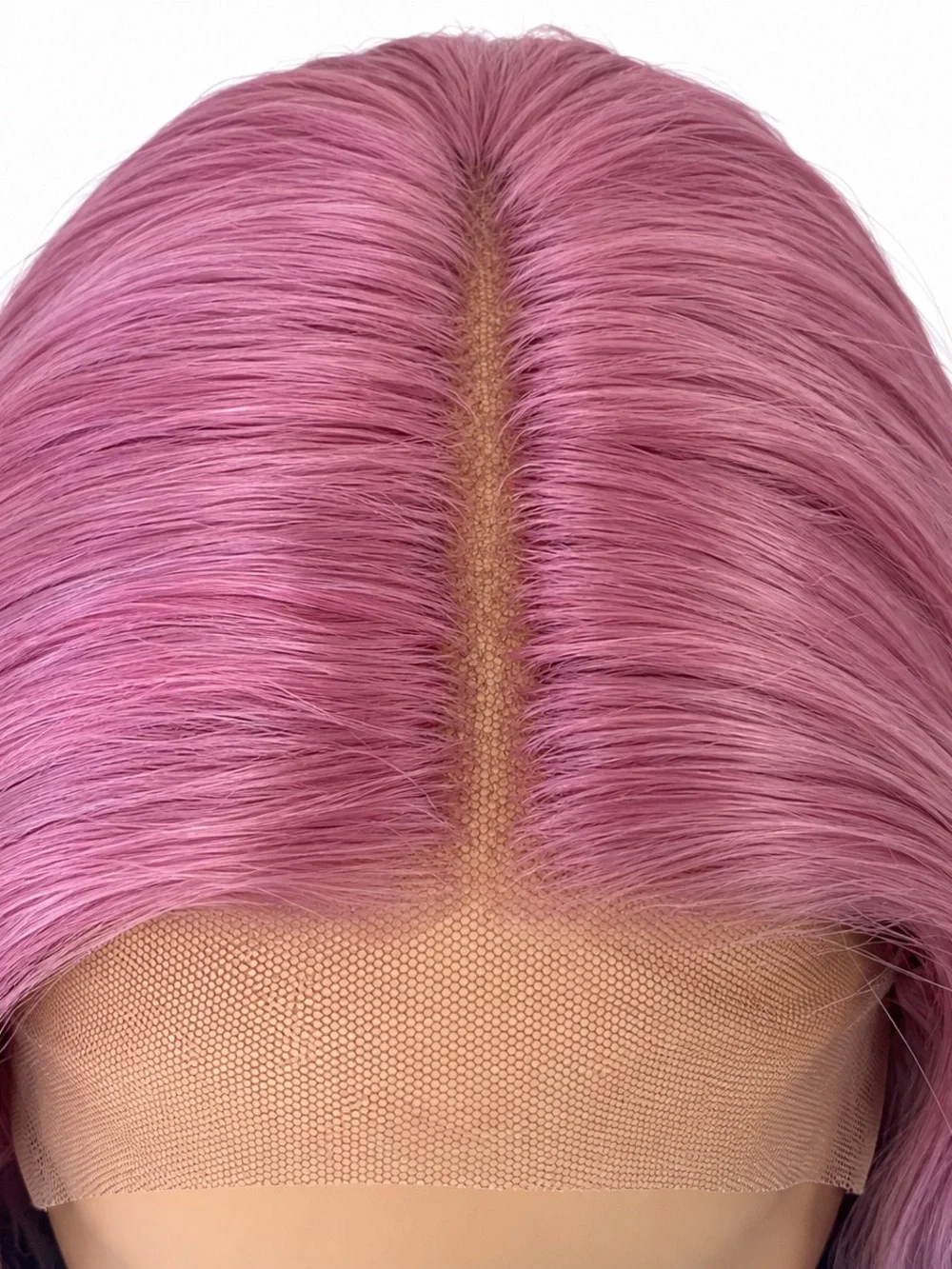 Rainbow Multicolor Ombre Long Wavy Lace Front Wig - Pink Blue Green Yellow 28in